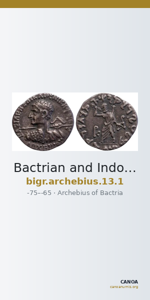 Bactrian and Indo-Greek Coinage Archebius 13.1 — CANOA