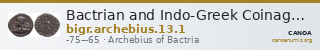Bactrian and Indo-Greek Coinage Archebius 13.1 — CANOA