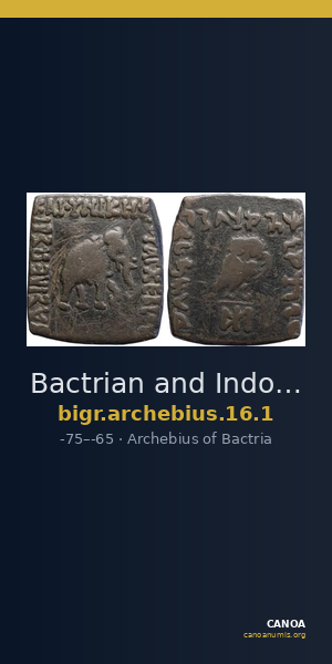 Bactrian and Indo-Greek Coinage Archebius 16.1 — CANOA