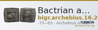 Bactrian and Indo-Greek Coinage Archebius 16.2 — CANOA