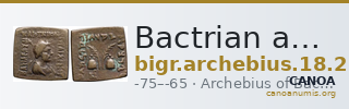 Bactrian and Indo-Greek Coinage Archebius 18.2 — CANOA