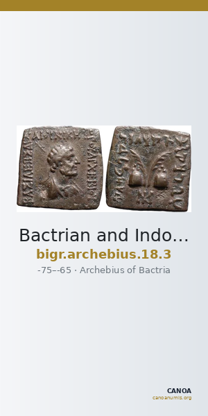 Bactrian and Indo-Greek Coinage Archebius 18.3 — CANOA