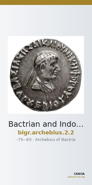 Bactrian and Indo-Greek Coinage Archebius 2.2 — CANOA
