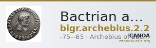 Bactrian and Indo-Greek Coinage Archebius 2.2 — CANOA