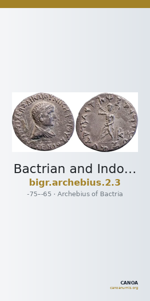 Bactrian and Indo-Greek Coinage Archebius 2.3 — CANOA
