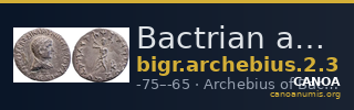 Bactrian and Indo-Greek Coinage Archebius 2.3 — CANOA