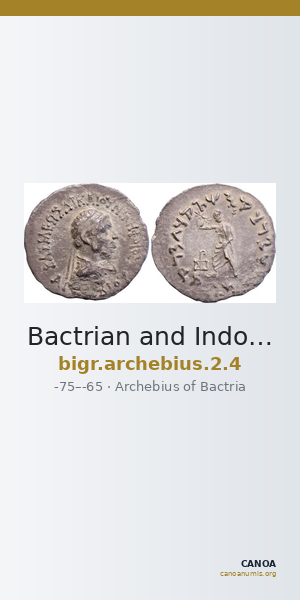 Bactrian and Indo-Greek Coinage Archebius 2.4 — CANOA