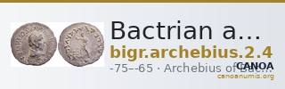Bactrian and Indo-Greek Coinage Archebius 2.4 — CANOA