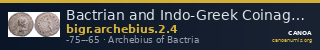 Bactrian and Indo-Greek Coinage Archebius 2.4 — CANOA
