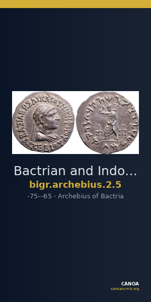 Bactrian and Indo-Greek Coinage Archebius 2.5 — CANOA