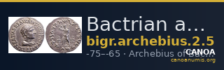 Bactrian and Indo-Greek Coinage Archebius 2.5 — CANOA