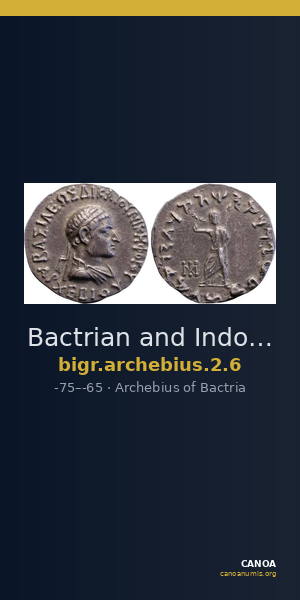 Bactrian and Indo-Greek Coinage Archebius 2.6 — CANOA