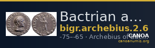 Bactrian and Indo-Greek Coinage Archebius 2.6 — CANOA