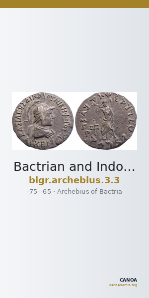 Bactrian and Indo-Greek Coinage Archebius 3.3 — CANOA