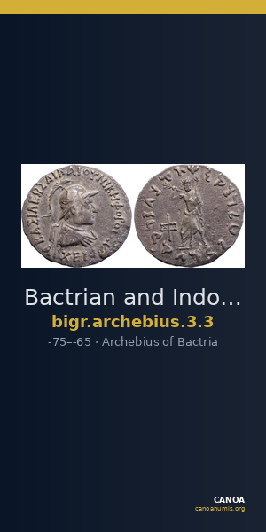 Bactrian and Indo-Greek Coinage Archebius 3.3 — CANOA