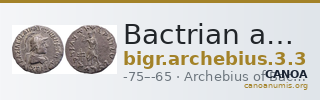 Bactrian and Indo-Greek Coinage Archebius 3.3 — CANOA