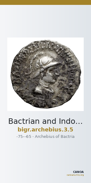 Bactrian and Indo-Greek Coinage Archebius 3.5 — CANOA
