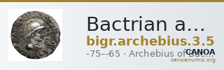 Bactrian and Indo-Greek Coinage Archebius 3.5 — CANOA