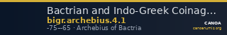 Bactrian and Indo-Greek Coinage Archebius 4.1 — CANOA