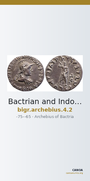 Bactrian and Indo-Greek Coinage Archebius 4.2 — CANOA