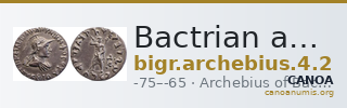 Bactrian and Indo-Greek Coinage Archebius 4.2 — CANOA
