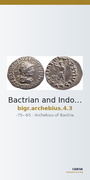 Bactrian and Indo-Greek Coinage Archebius 4.3 — CANOA
