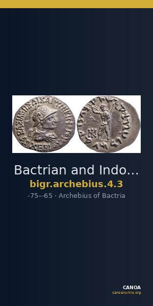 Bactrian and Indo-Greek Coinage Archebius 4.3 — CANOA
