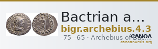 Bactrian and Indo-Greek Coinage Archebius 4.3 — CANOA