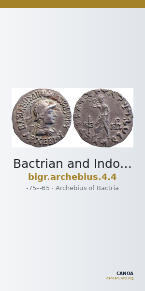Bactrian and Indo-Greek Coinage Archebius 4.4 — CANOA