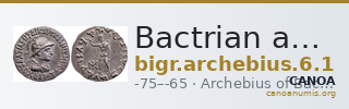 Bactrian and Indo-Greek Coinage Archebius 6.1 — CANOA