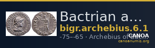 Bactrian and Indo-Greek Coinage Archebius 6.1 — CANOA
