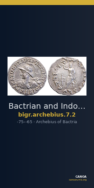 Bactrian and Indo-Greek Coinage Archebius 7.2 — CANOA