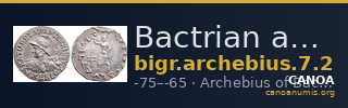 Bactrian and Indo-Greek Coinage Archebius 7.2 — CANOA