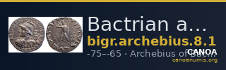 Bactrian and Indo-Greek Coinage Archebius 8.1 — CANOA