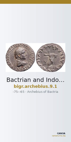 Bactrian and Indo-Greek Coinage Archebius 9.1 — CANOA