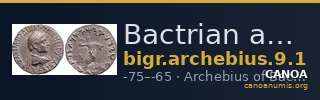 Bactrian and Indo-Greek Coinage Archebius 9.1 — CANOA