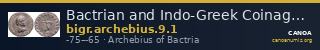 Bactrian and Indo-Greek Coinage Archebius 9.1 — CANOA