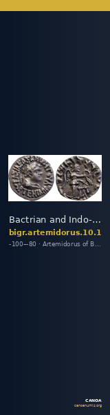 Bactrian and Indo-Greek Coinage Artemidorus 10.1 — CANOA