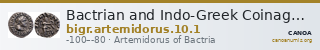 Bactrian and Indo-Greek Coinage Artemidorus 10.1 — CANOA