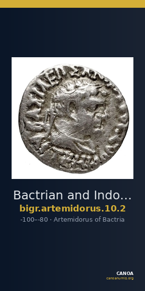 Bactrian and Indo-Greek Coinage Artemidorus 10.2 — CANOA
