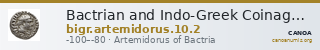 Bactrian and Indo-Greek Coinage Artemidorus 10.2 — CANOA