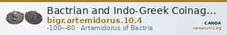 Bactrian and Indo-Greek Coinage Artemidorus 10.4 — CANOA