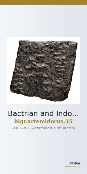 Bactrian and Indo-Greek Coinage Artemidorus 15 — CANOA