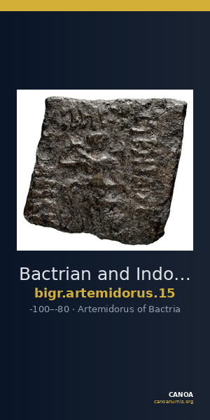 Bactrian and Indo-Greek Coinage Artemidorus 15 — CANOA
