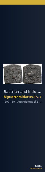 Bactrian and Indo-Greek Coinage Artemidorus 15.7 — CANOA