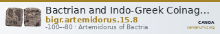 Bactrian and Indo-Greek Coinage Artemidorus 15.8 — CANOA