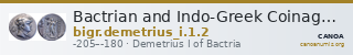 Bactrian and Indo-Greek Coinage Demetrius I 1.2 — CANOA
