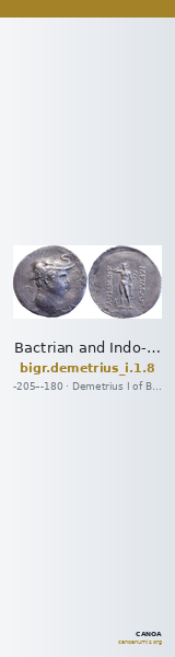 Bactrian and Indo-Greek Coinage Demetrius I 1.8 — CANOA