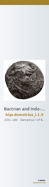 Bactrian and Indo-Greek Coinage Demetrius I 1.9 — CANOA