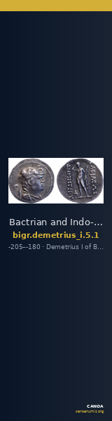 Bactrian and Indo-Greek Coinage Demetrius I 5.1 — CANOA
